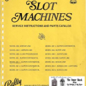 Bally E/M Slot Machine Manual for the Continentals and the Super Continental Machines, Manual # 1100