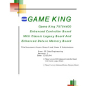 I.G.T. Game King, Key Chip Manual